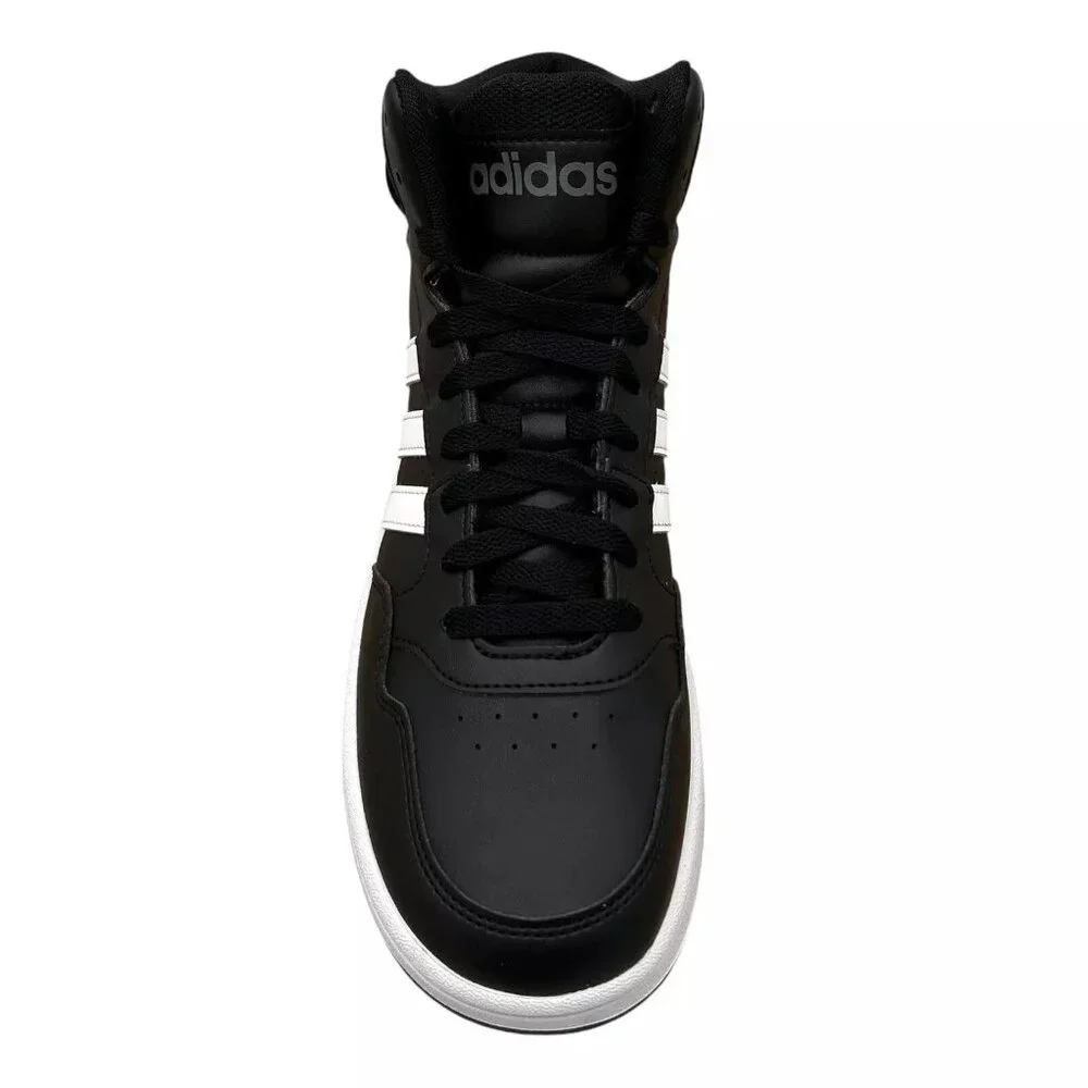 Adidas Hoops 3.0 Mid Top Youth Boys/Girls Basketball Sneaker Size 4‎ Black/White